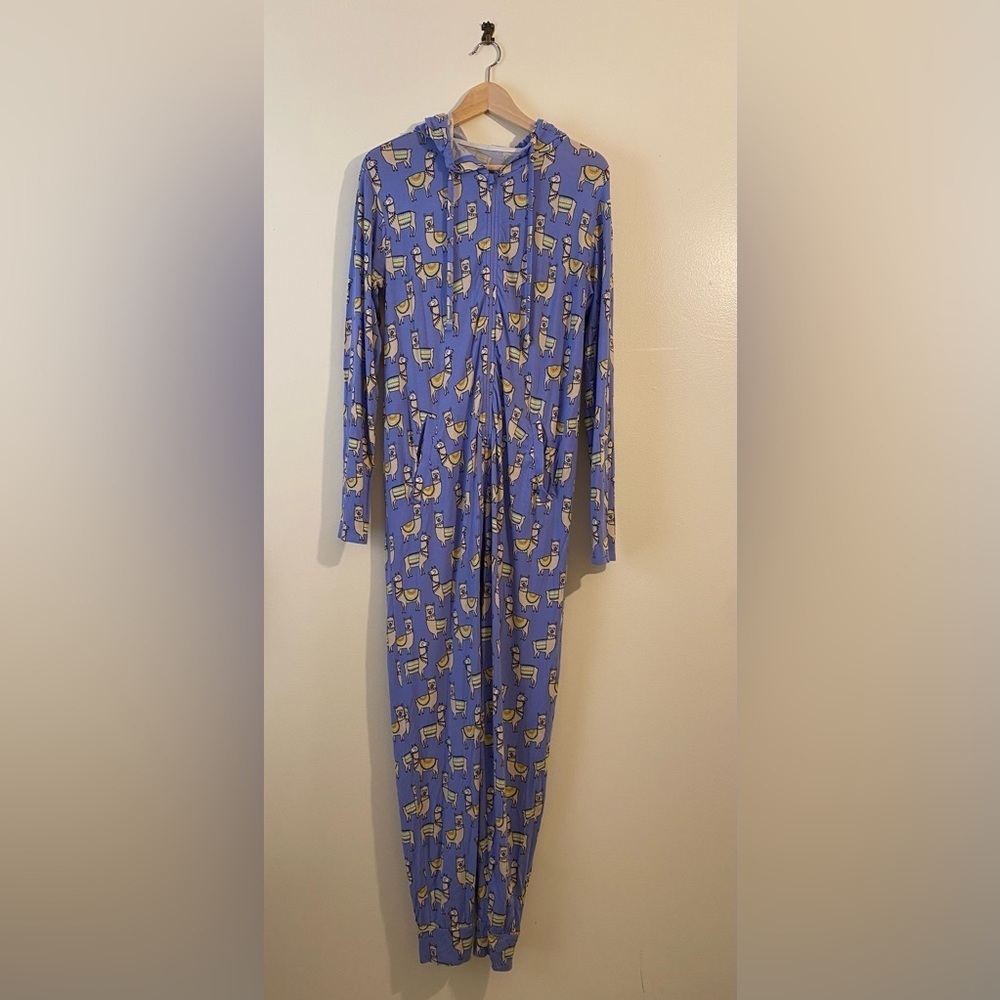 MeUndies Blue Jumpsuit with Vibrant Print. Size Xs / S